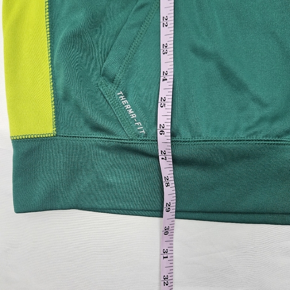 Nike XL, Green and Yellow, 100% Polyester Hoodie - Picture 5 of 9